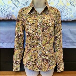 True Religion Paisley Blouse